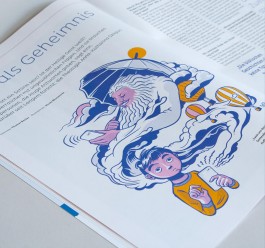  »Calling God« ein Motiv von Moritz Blumentritt, Illustrator im Studio Rabotti