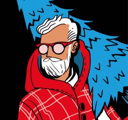  »Fashion Santa« ein Motiv von Moritz Blumentritt, Illustrator im Studio Rabotti